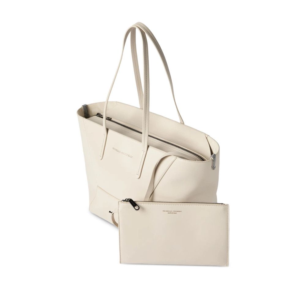 Brunello Cucinelli Brunello Cucinelli NEUTRALS Tote Bags Size ONE SIZE - 5 Thumbnail