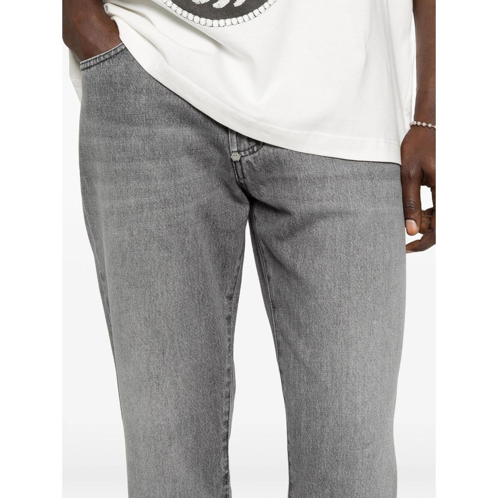 Philipp Plein Philipp Plein GREY Denim - Regular & Straight-Leg Jeans Size US 34 / EU 50 - 5 Thumbnail