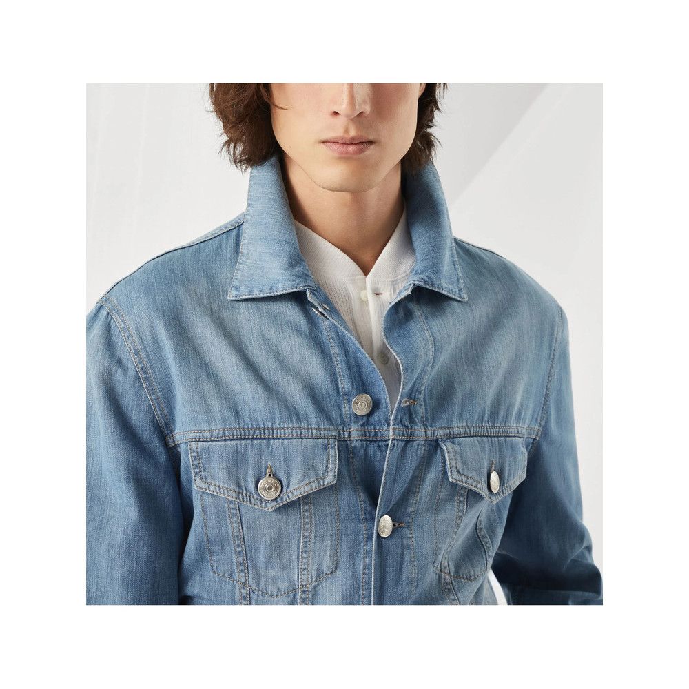 Brunello Cucinelli Brunello Cucinelli BLUE Jackets - Denim Jackets Size US L / EU 52-54 / 3 - 6 Thumbnail