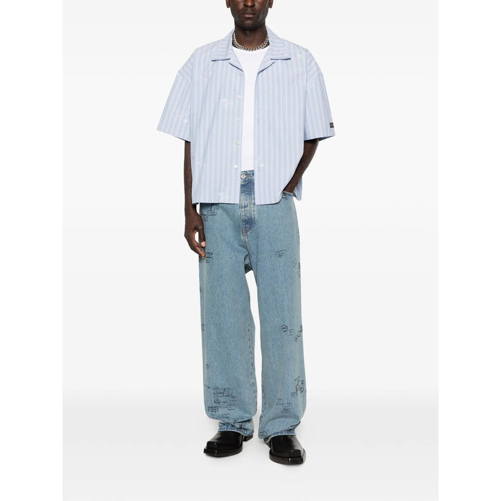 Vetements Vetements BLUE Denim - Wide-Leg Jeans Size US 32 / EU 48 - 2 Thumbnail