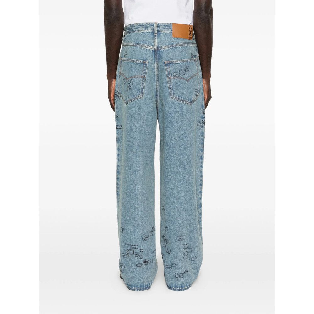 Vetements Vetements BLUE Denim - Wide-Leg Jeans Size US 34 / EU 50 - 3 Thumbnail