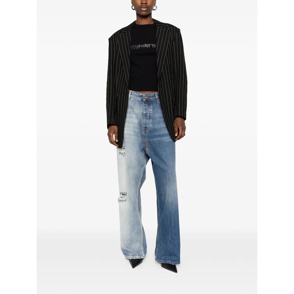 Vetements Vetements BLUE Denim - Regular & Straight-Leg Jeans Size US 33 - 3 Thumbnail