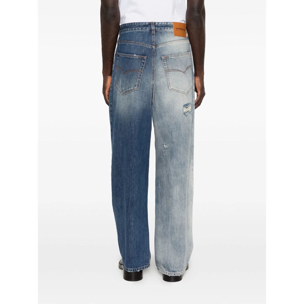 Vetements Vetements BLUE Denim - Regular & Straight-Leg Jeans Size US 33 - 2 Thumbnail