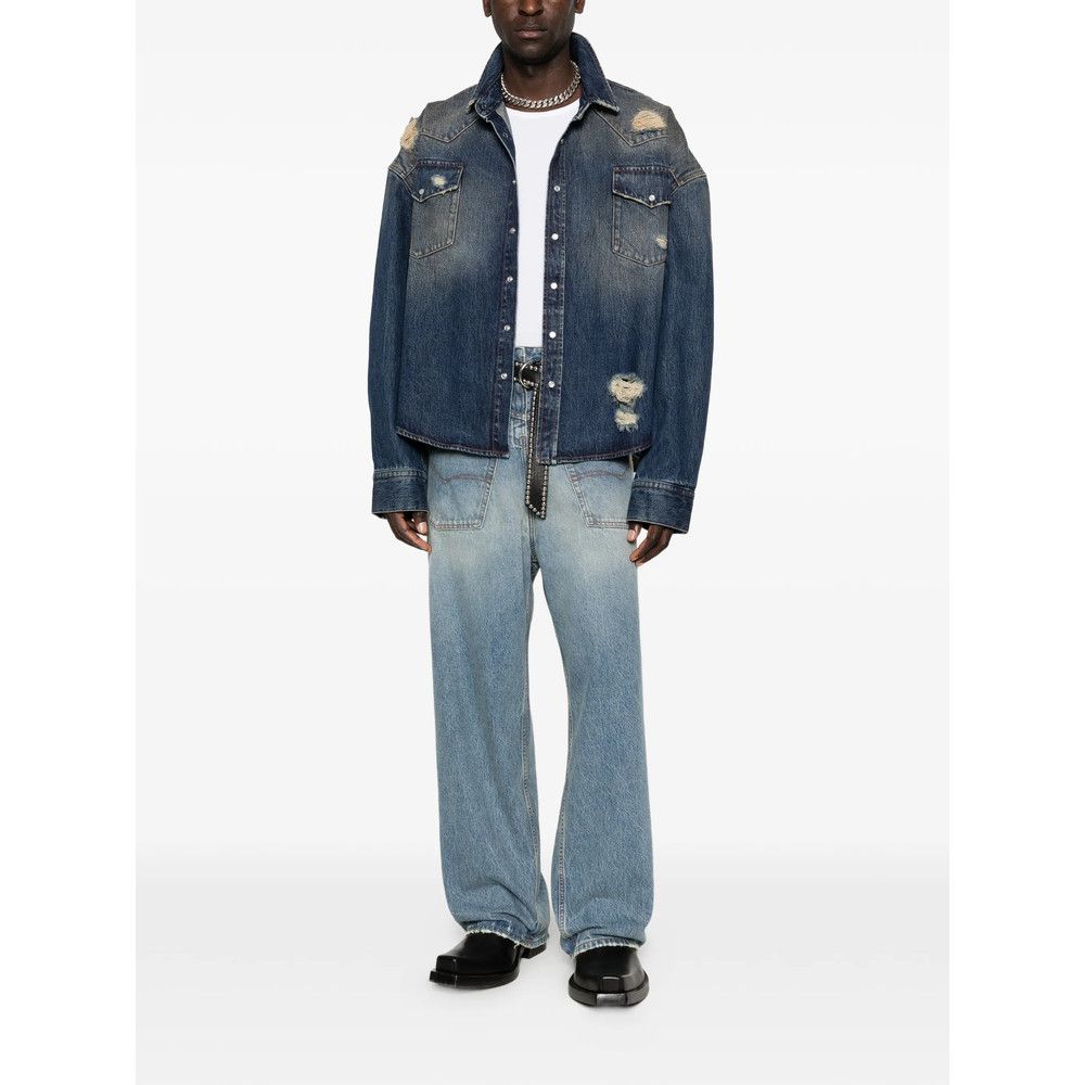 Vetements Vetements BLUE Denim - Wide-Leg Jeans Size 25" / US 0 / IT 36 - 2 Thumbnail