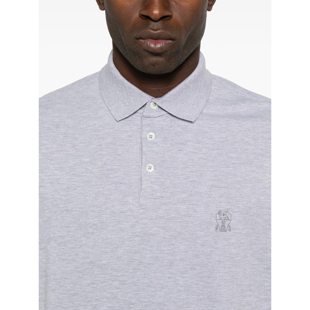 Brunello Cucinelli Brunello Cucinelli GREY Polo Shirts Size US XXL / EU 58 / 5 - 4 Thumbnail