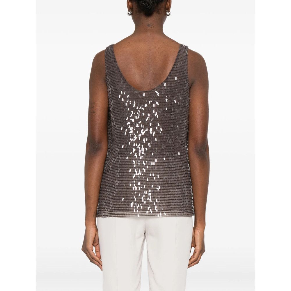 Brunello Cucinelli Brunello Cucinelli BROWN Tops - Vests & Tank Tops Size S / US 4 / IT 40 - 4 Thumbnail