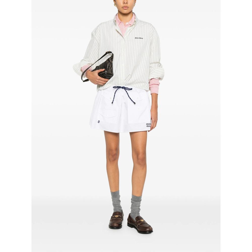 Miu Miu Miu Miu WHITE Skirts - A-Line Skirts Size 27" / US 4 / IT 40 - 5 Thumbnail