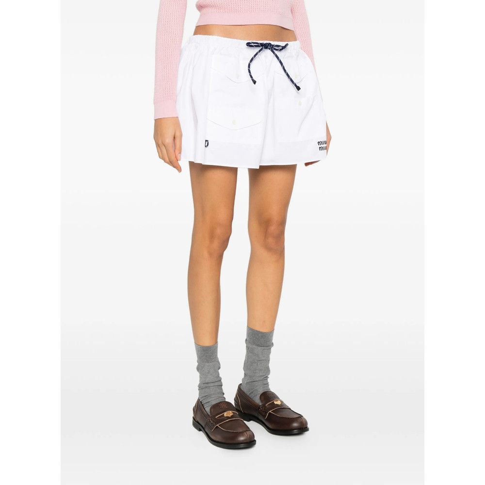 Miu Miu Miu Miu WHITE Skirts - A-Line Skirts Size 27" / US 4 / IT 40 - 2 Thumbnail