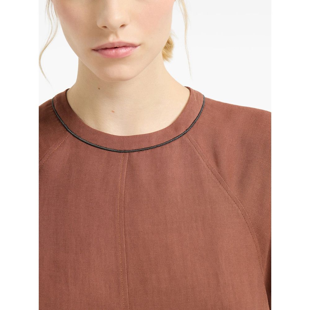 Brunello Cucinelli Brunello Cucinelli ORANGE Dresses - Day Dresses Size L / US 10 / IT 46 - 4 Thumbnail