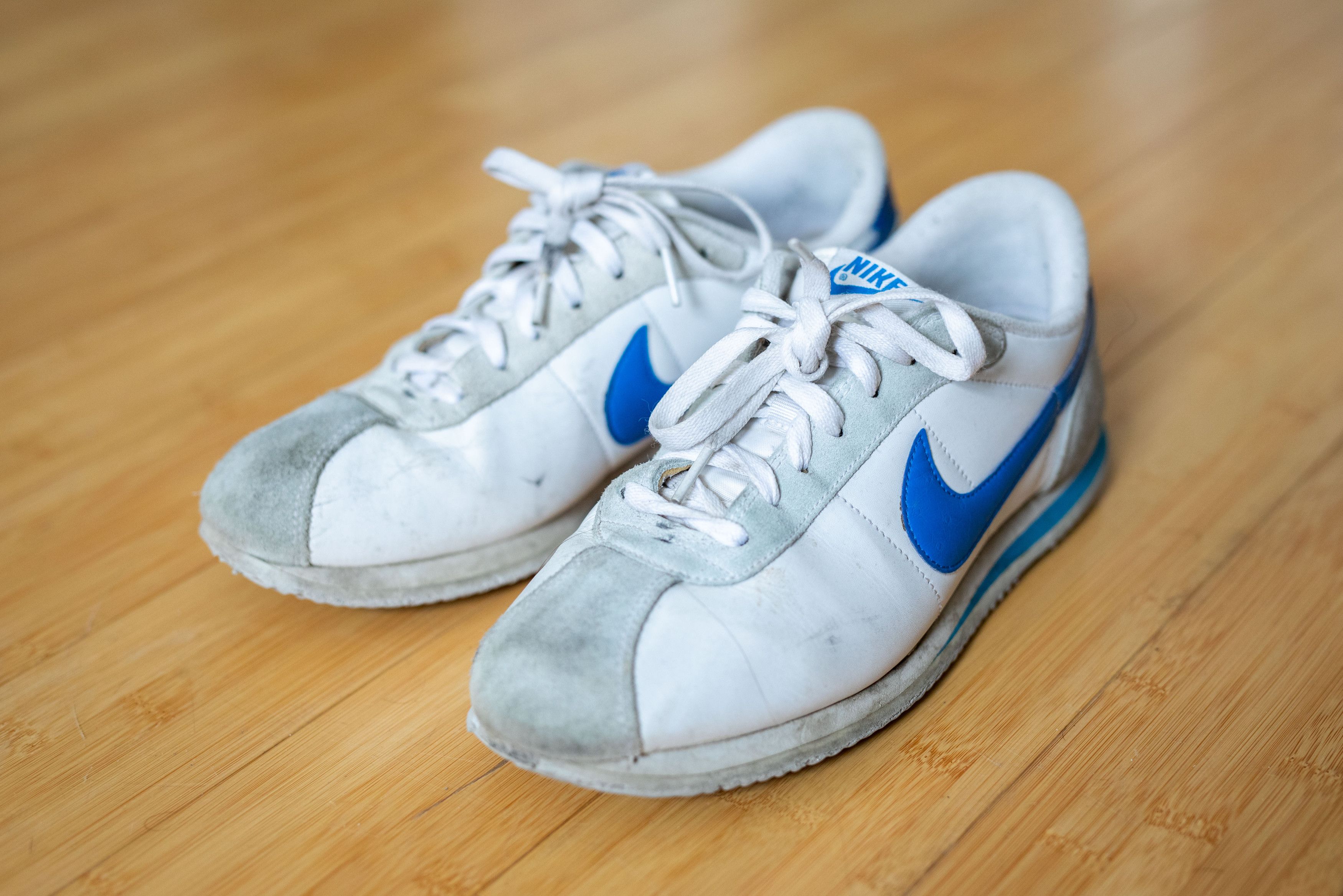 Nike cortez gym blue best sale