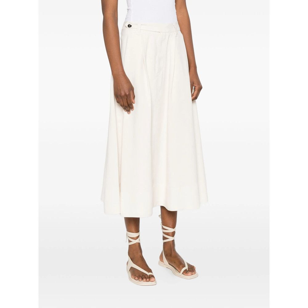 Brunello Cucinelli Brunello Cucinelli NEUTRALS Skirts - A-Line Skirts Size 26" / US 2 / IT 38 - 3 Thumbnail