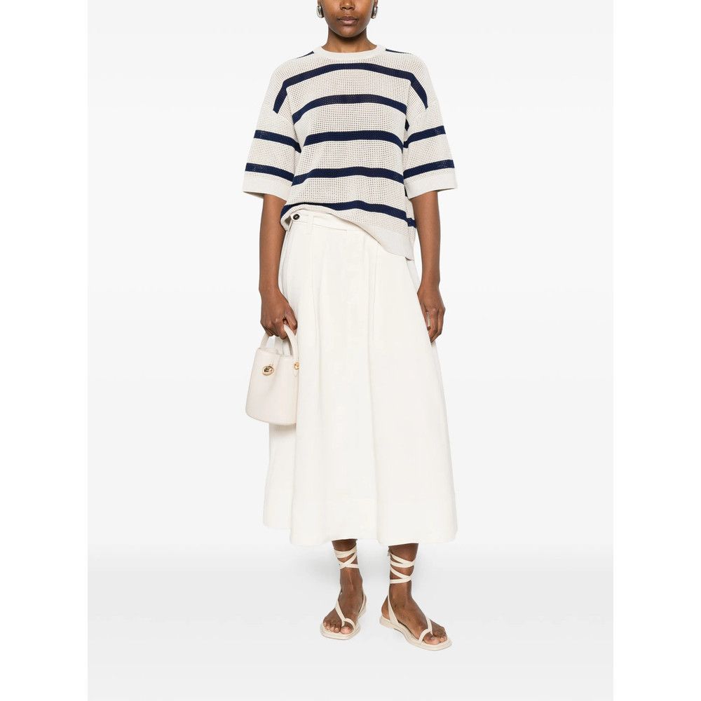 Brunello Cucinelli Brunello Cucinelli NEUTRALS Skirts - A-Line Skirts Size 28" / US 6 / IT 42 - 4 Thumbnail