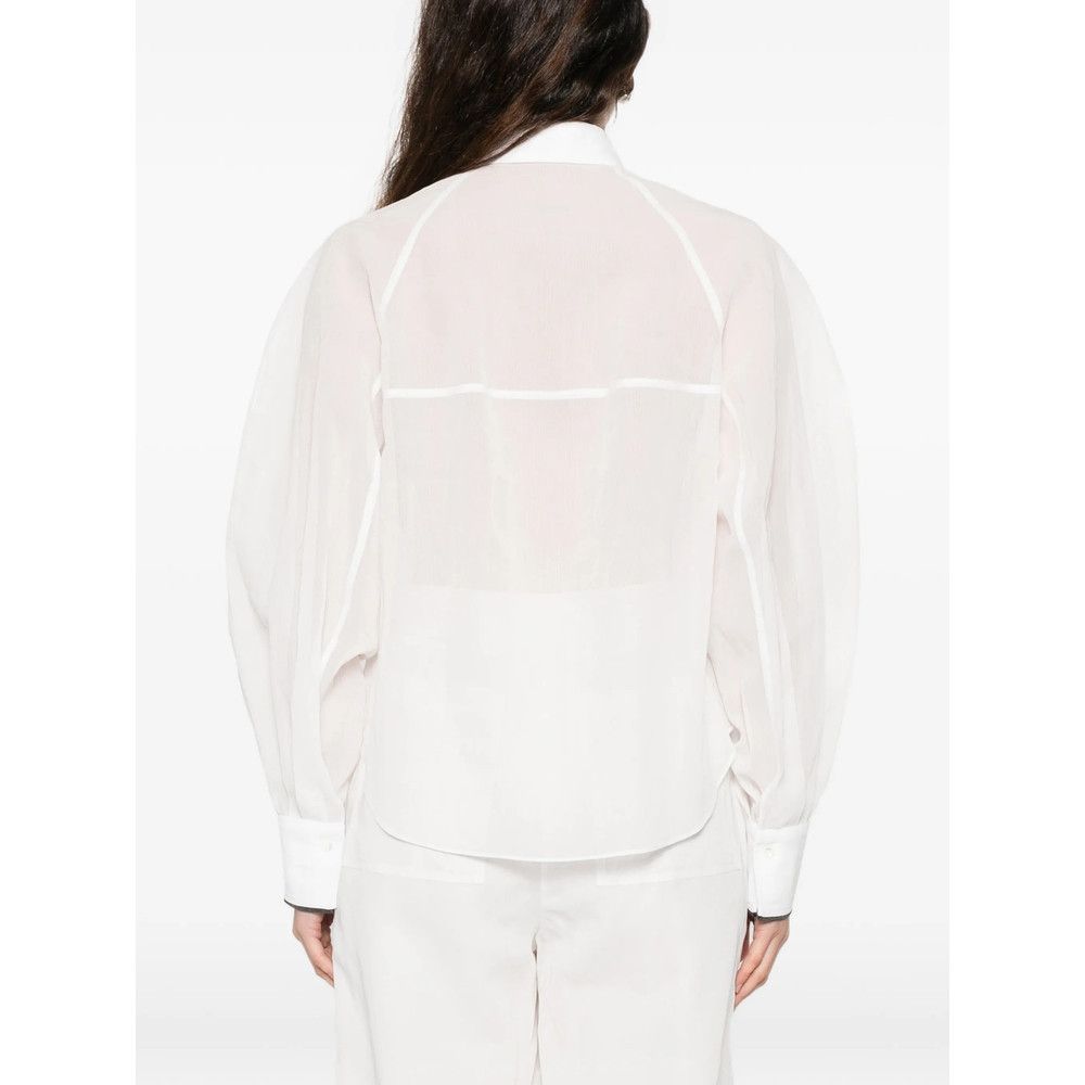 Brunello Cucinelli Brunello Cucinelli WHITE Tops - Shirts Size S / US 4 / IT 40 - 2 Thumbnail