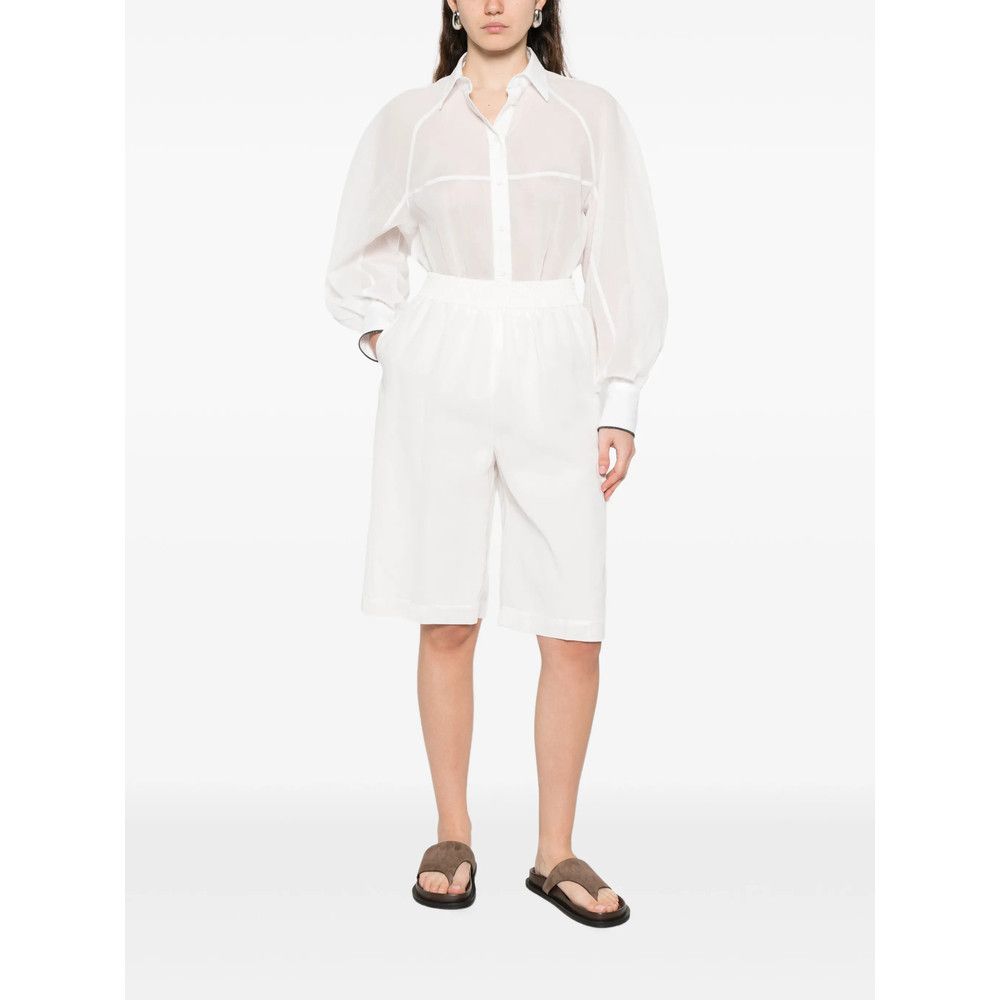 Brunello Cucinelli Brunello Cucinelli WHITE Tops - Shirts Size S / US 4 / IT 40 - 3 Thumbnail