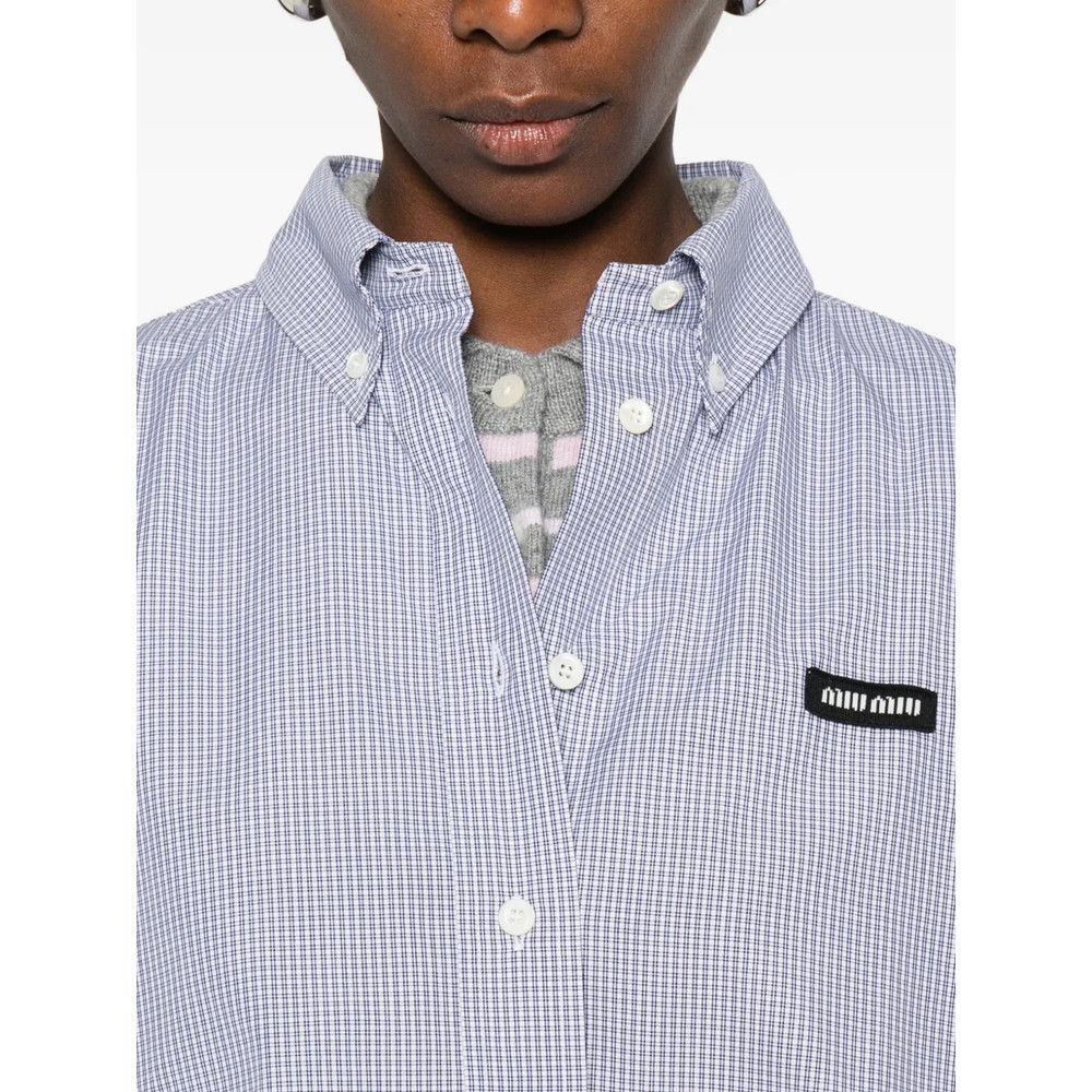 Miu Miu Miu Miu BLUE Tops - Shirts Size S / US 4 / IT 40 - 4 Thumbnail