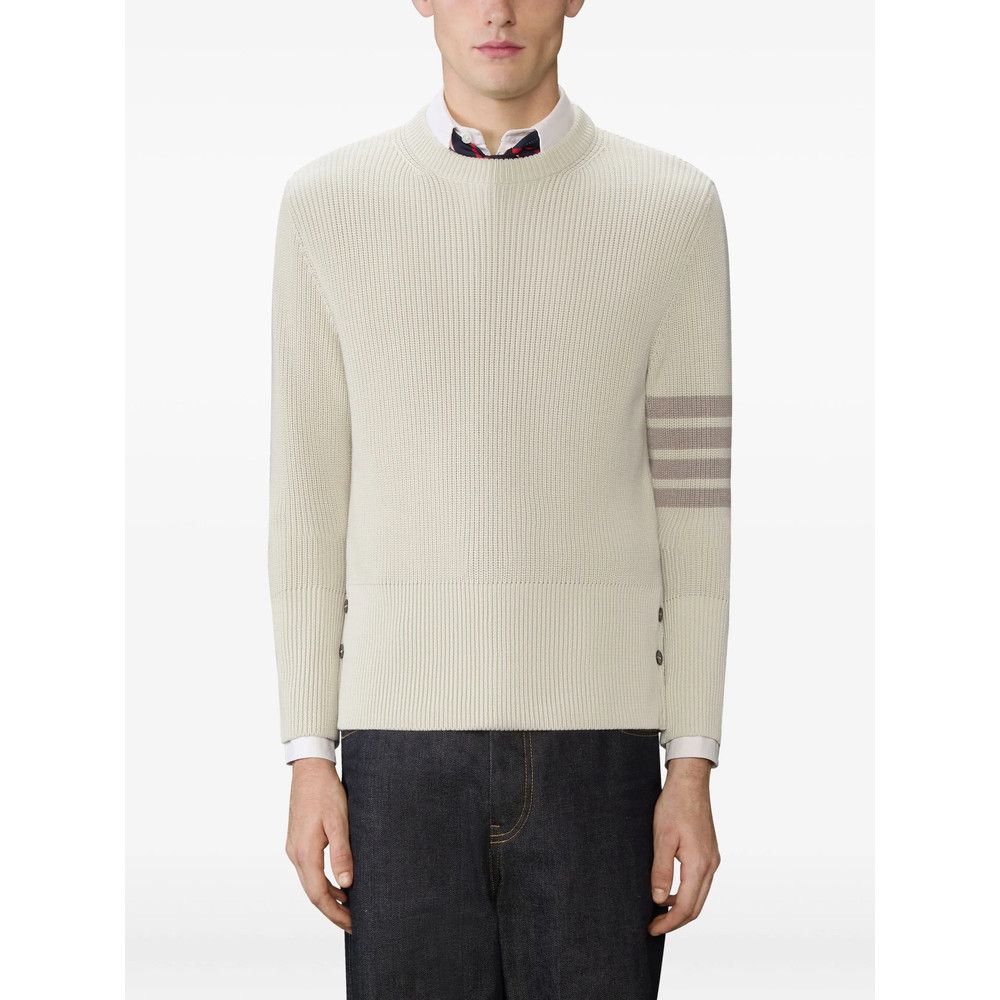 Thom Browne Thom Browne NEUTRALS Sweaters & Knitwear - Jumpers Size US XL / EU 56 / 4 - 3 Thumbnail