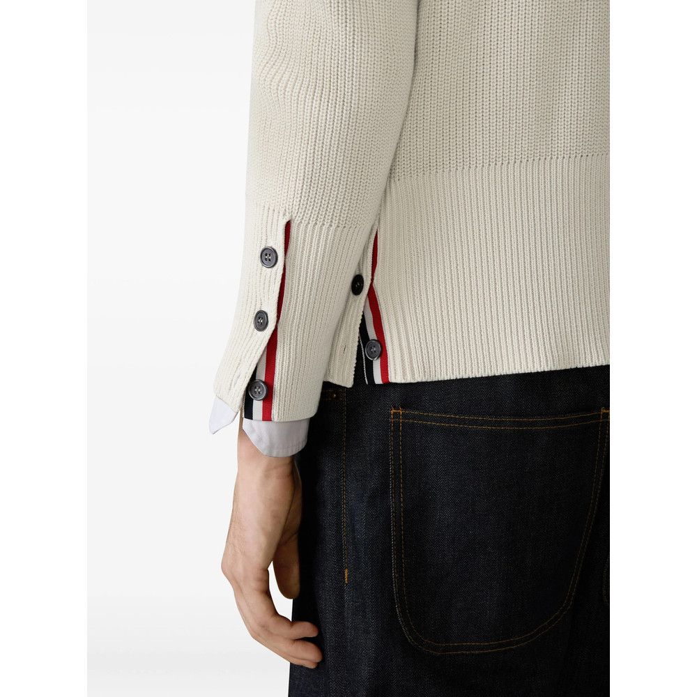Thom Browne Thom Browne NEUTRALS Sweaters & Knitwear - Jumpers Size US XXL / EU 58 / 5 - 5 Thumbnail