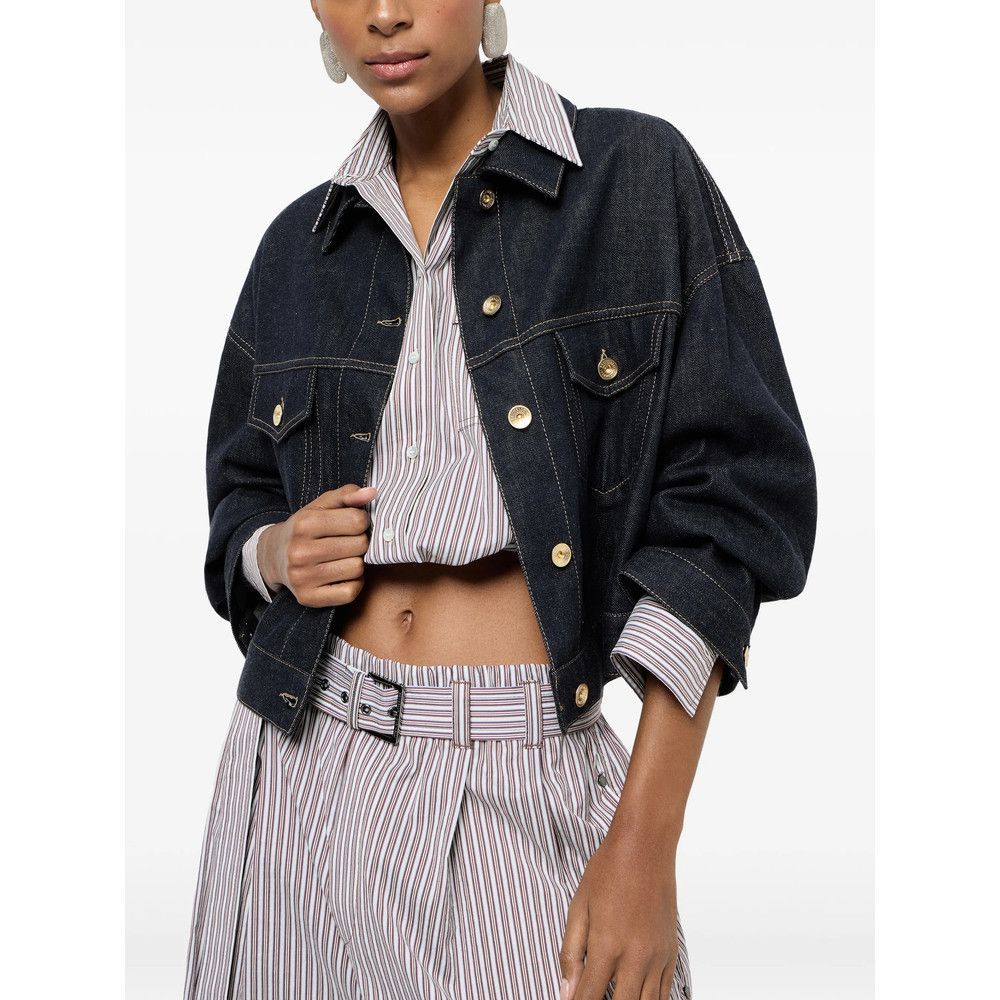 Brunello Cucinelli Brunello Cucinelli BLUE Jackets - Denim Jackets Size XS / US 0-2 / IT 36-38 - 3 Thumbnail