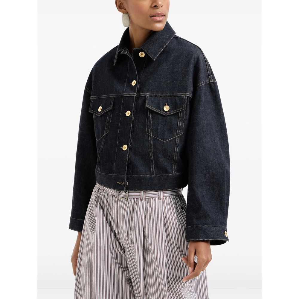 Brunello Cucinelli Brunello Cucinelli BLUE Jackets - Denim Jackets Size XS / US 0-2 / IT 36-38 - 4 Thumbnail