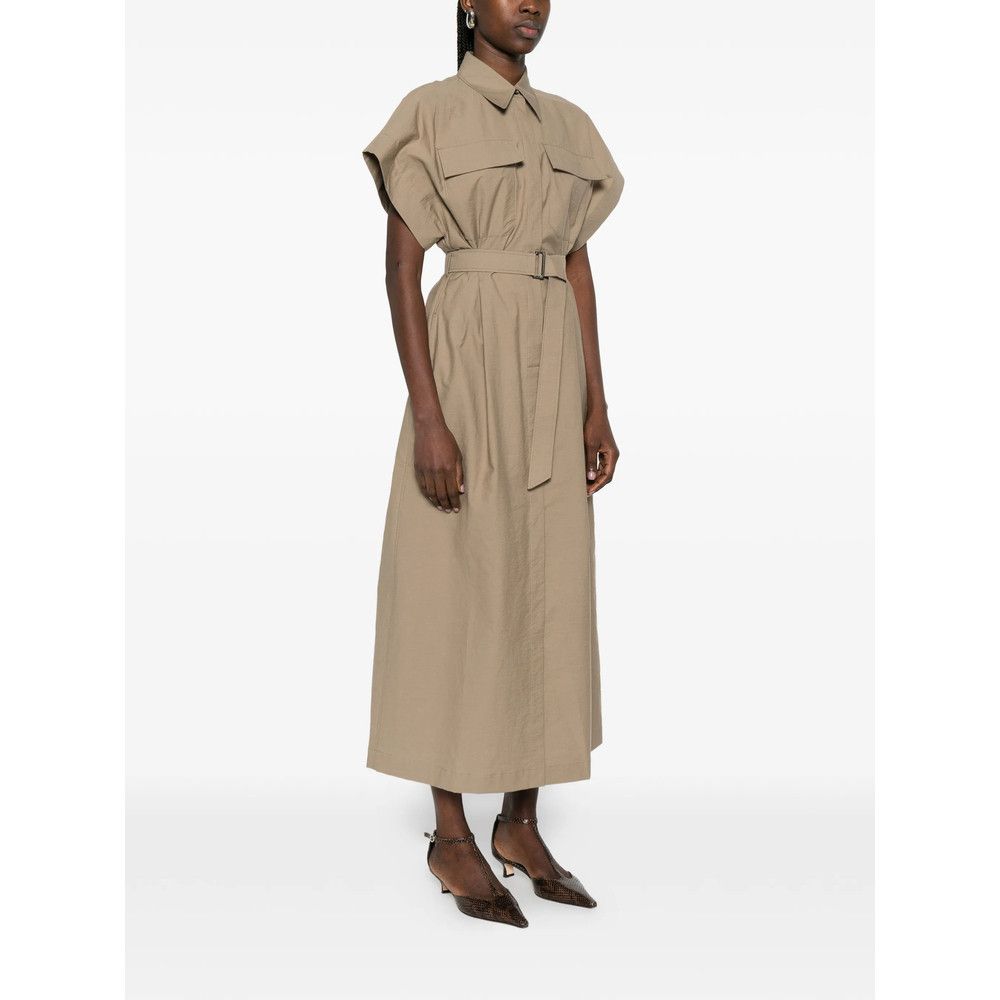 Brunello Cucinelli Brunello Cucinelli NEUTRALS Dresses - Day Dresses Size L / US 10 / IT 46 - 2 Thumbnail
