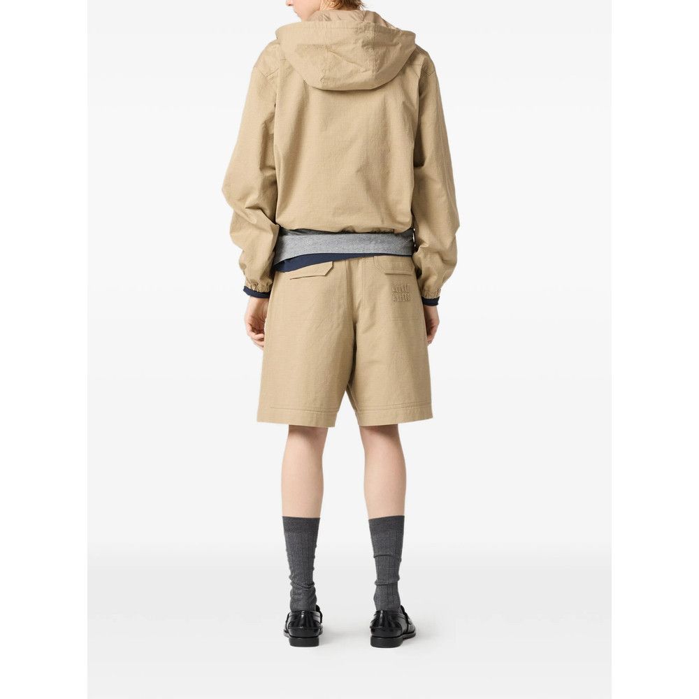 Miu Miu Miu Miu NEUTRALS Jackets - Oversized Jackets Size M / US 6-8 / IT 42-44 - 5 Thumbnail