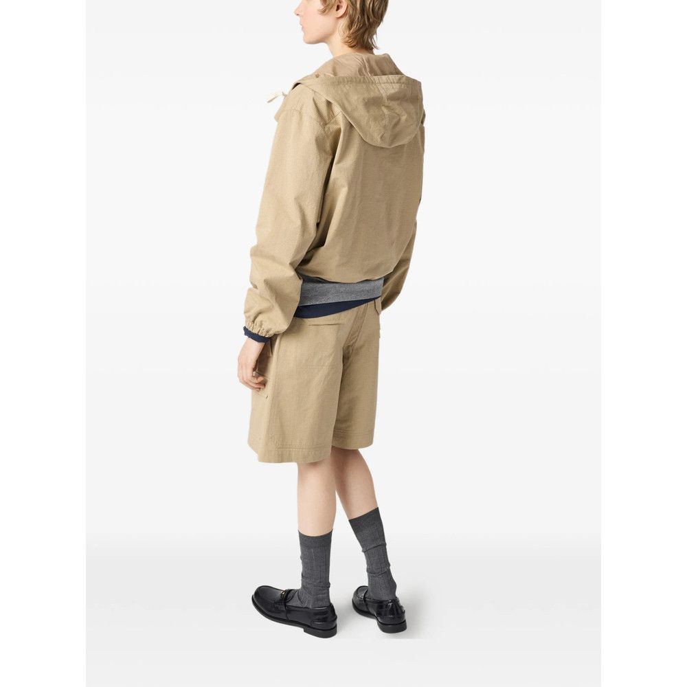 Miu Miu Miu Miu NEUTRALS Jackets - Oversized Jackets Size M / US 6-8 / IT 42-44 - 4 Thumbnail