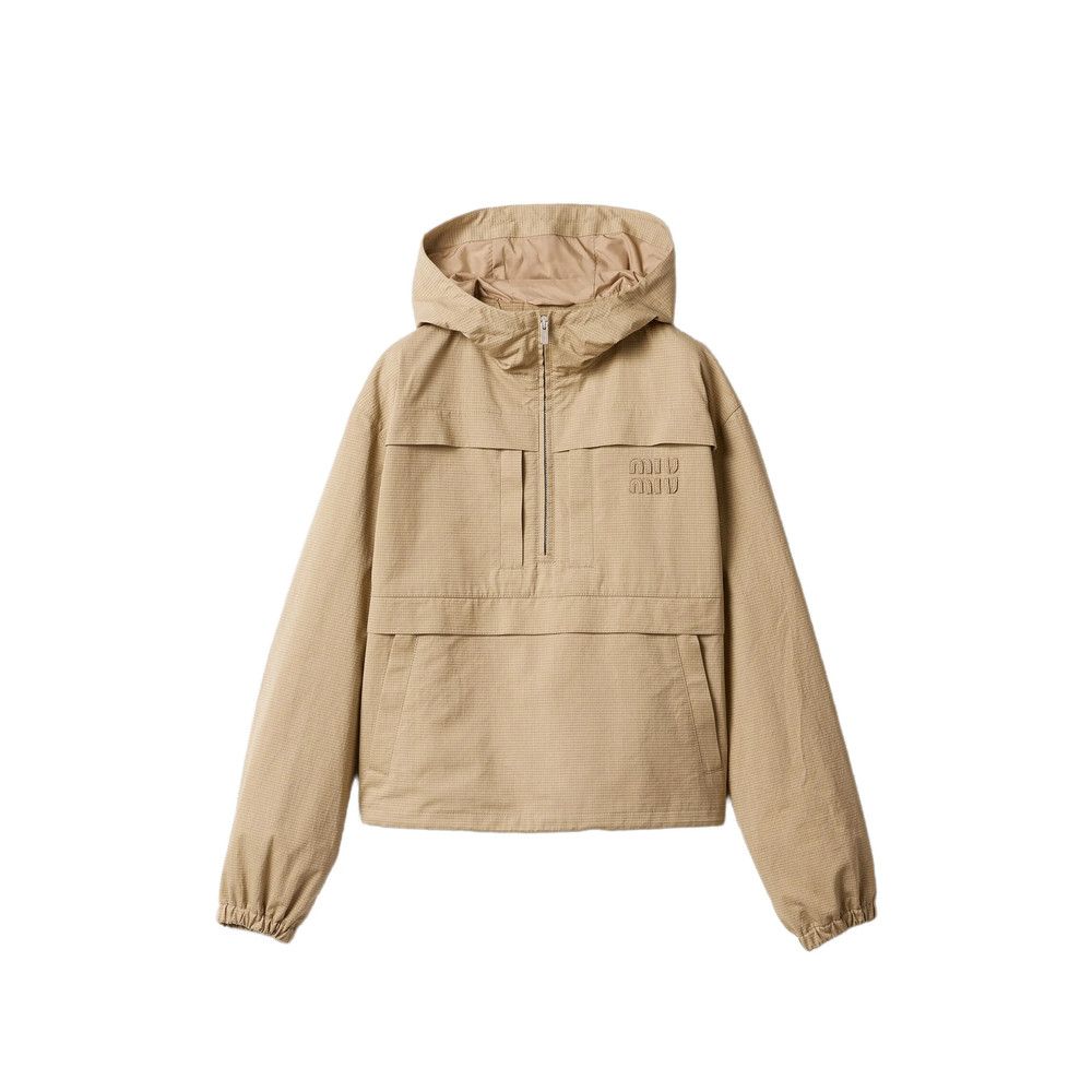 Miu Miu Miu Miu NEUTRALS Jackets - Oversized Jackets Size M / US 6-8 / IT 42-44 - 3 Thumbnail