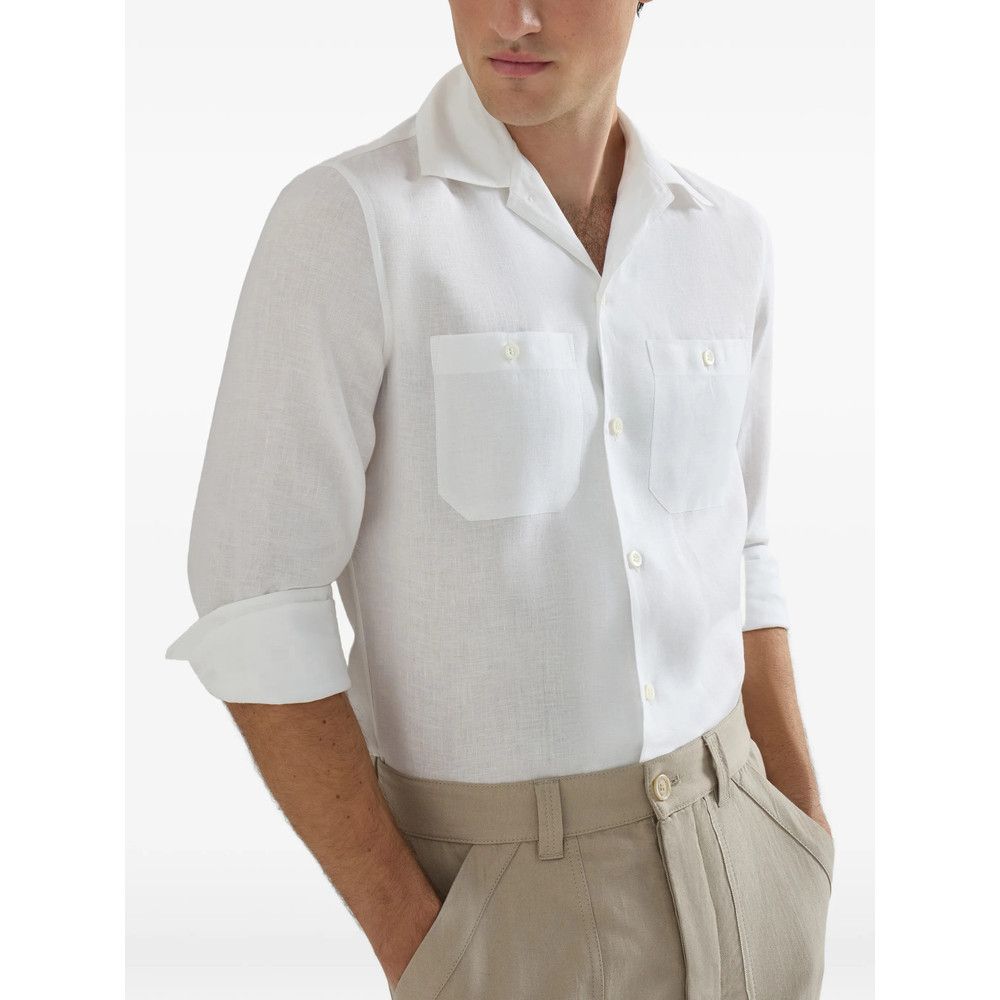 Brunello Cucinelli Brunello Cucinelli WHITE Shirts Size US S / EU 44-46 / 1 - 6 Thumbnail