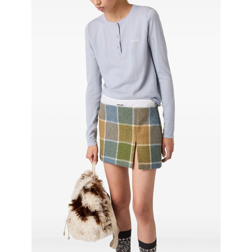 Miu Miu Miu Miu BLUE Tops - T-shirts & Jerseys Size S / US 4 / IT 40 - 4 Thumbnail