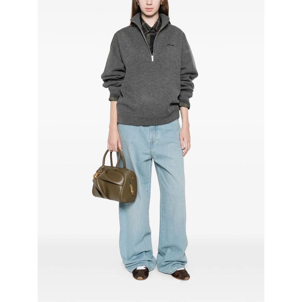 Miu Miu Miu Miu GREY Knitwear - Jumpers Size S / US 4 / IT 40 - 3 Thumbnail