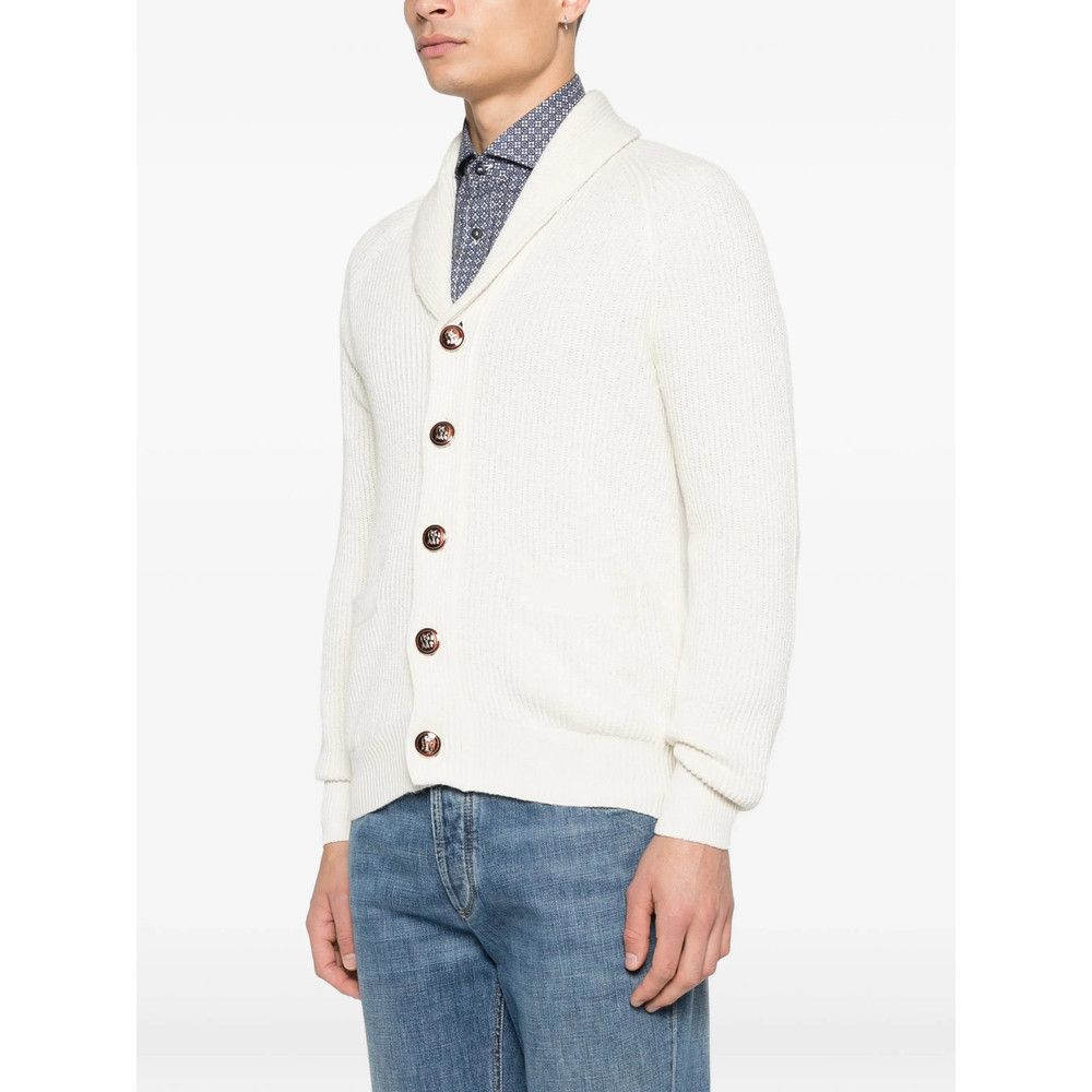 Brunello Cucinelli Brunello Cucinelli NEUTRALS Sweaters & Knitwear - Cardigans Size US XXL / EU 58 / 5 - 5 Thumbnail