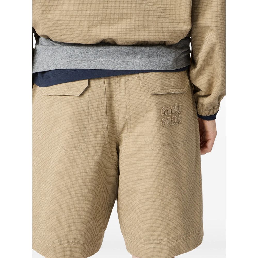 Miu Miu Miu Miu NEUTRALS Shorts - Tailored Shorts Size 28" / US 6 / IT 42 - 3 Thumbnail