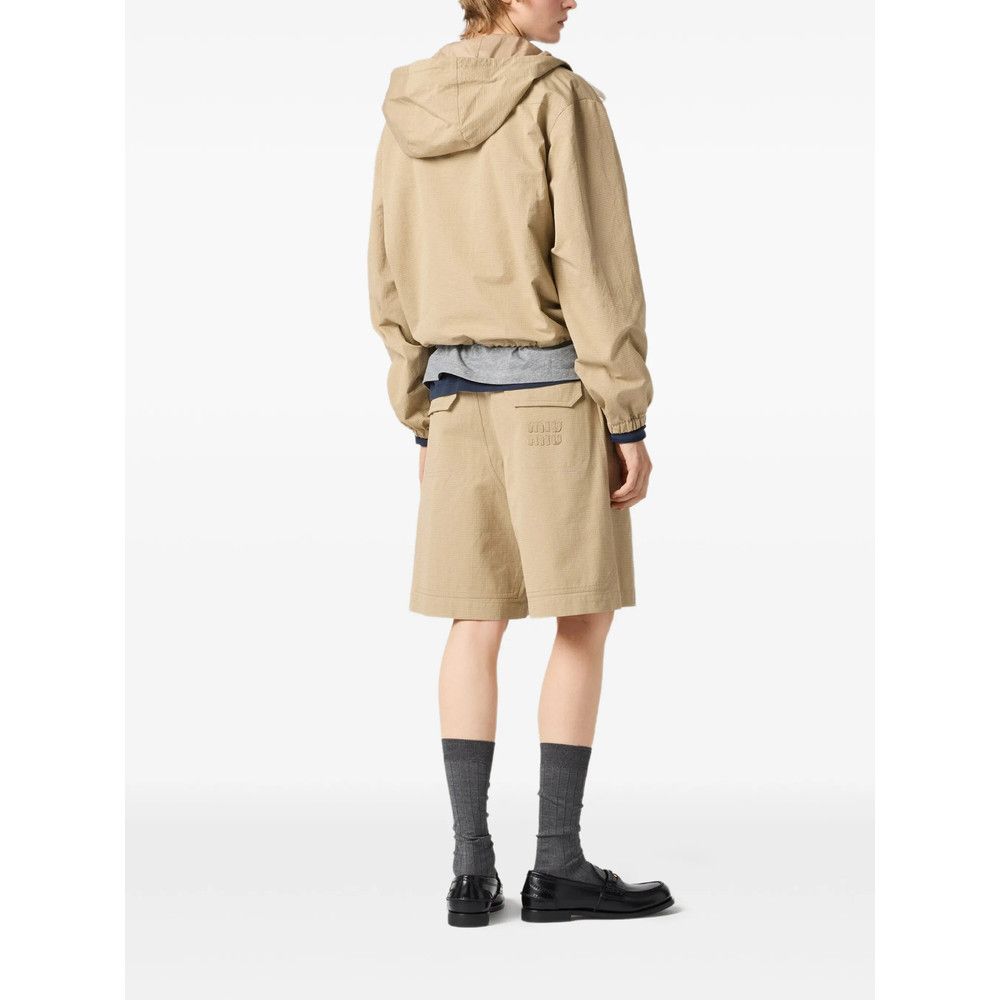 Miu Miu Miu Miu NEUTRALS Shorts - Tailored Shorts Size 28" / US 6 / IT 42 - 4 Thumbnail