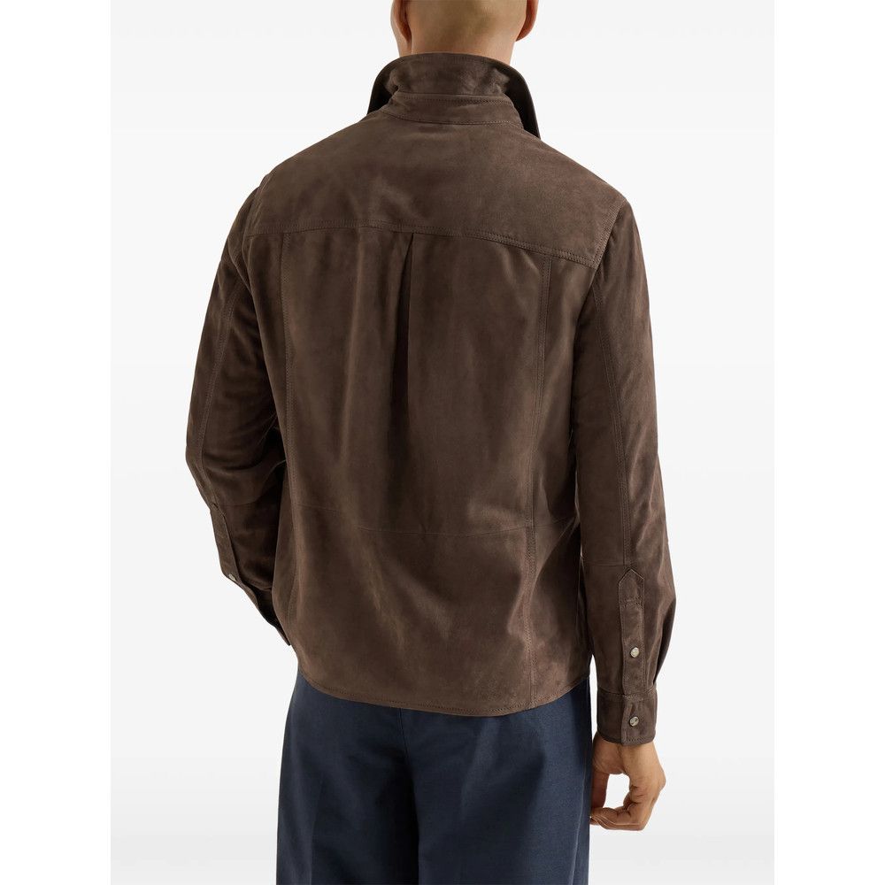 Brunello Cucinelli Brunello Cucinelli BROWN Jackets - Shirt Jackets Size US S / EU 44-46 / 1 - 4 Thumbnail