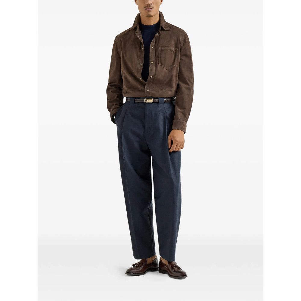 Brunello Cucinelli Brunello Cucinelli BROWN Jackets - Shirt Jackets Size US S / EU 44-46 / 1 - 2 Thumbnail