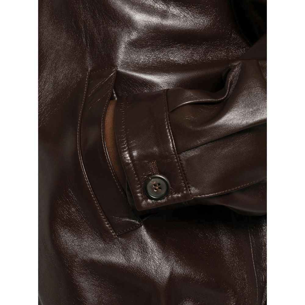 Miu Miu Miu Miu BROWN Jackets - Leather Jackets Size S / US 4 / IT 40 - 5 Thumbnail
