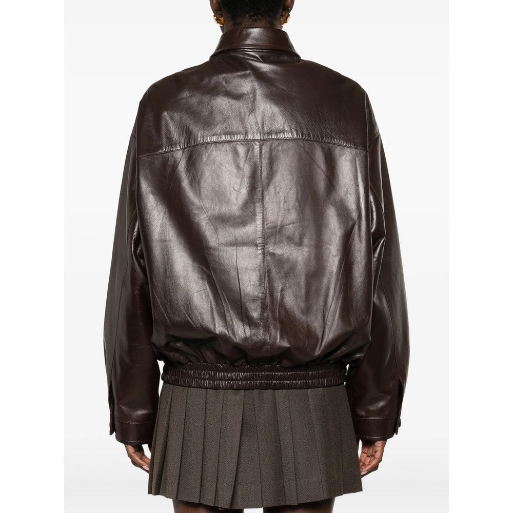 Miu Miu Miu Miu BROWN Jackets - Leather Jackets Size S / US 4 / IT 40 - 4 Thumbnail