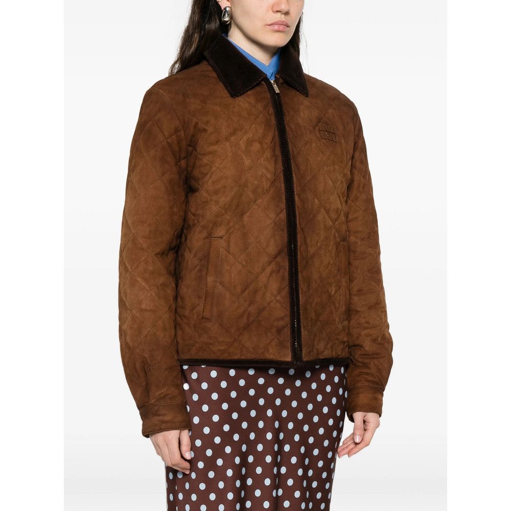 Miu Miu Miu Miu BROWN Jackets - Bomber Jackets Size S / US 4 / IT 40 - 3 Thumbnail