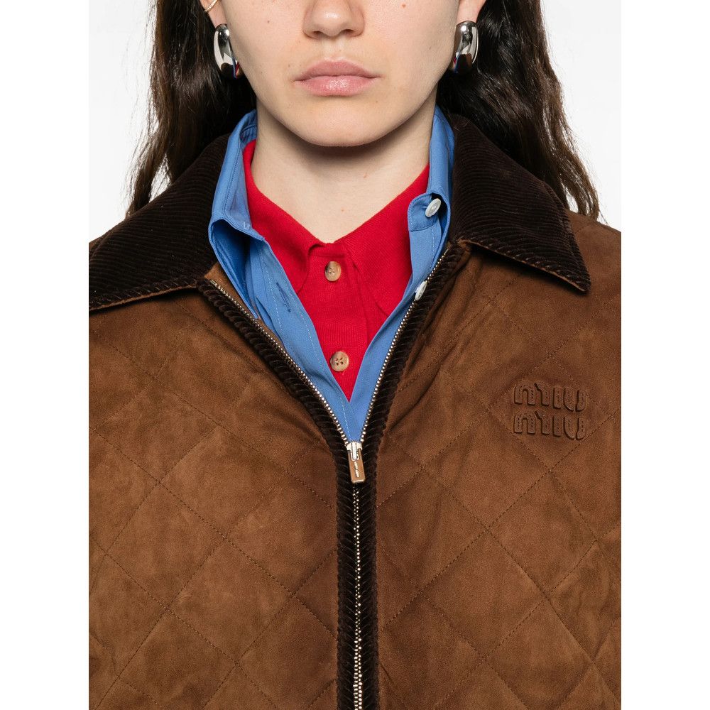 Miu Miu Miu Miu BROWN Jackets - Bomber Jackets Size S / US 4 / IT 40 - 2 Thumbnail