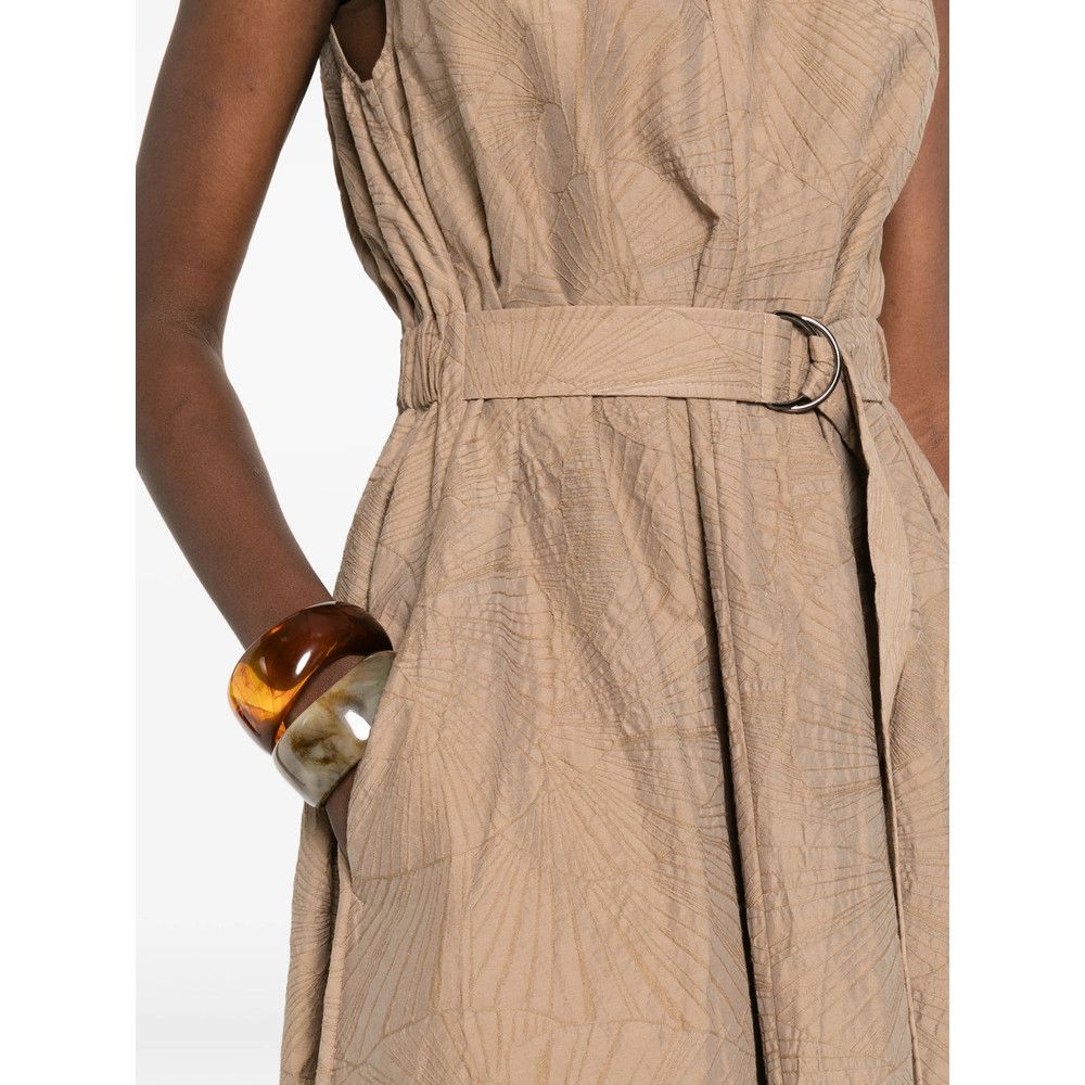 Brunello Cucinelli Brunello Cucinelli BROWN Dresses - Day Dresses Size L / US 10 / IT 46 - 2 Thumbnail