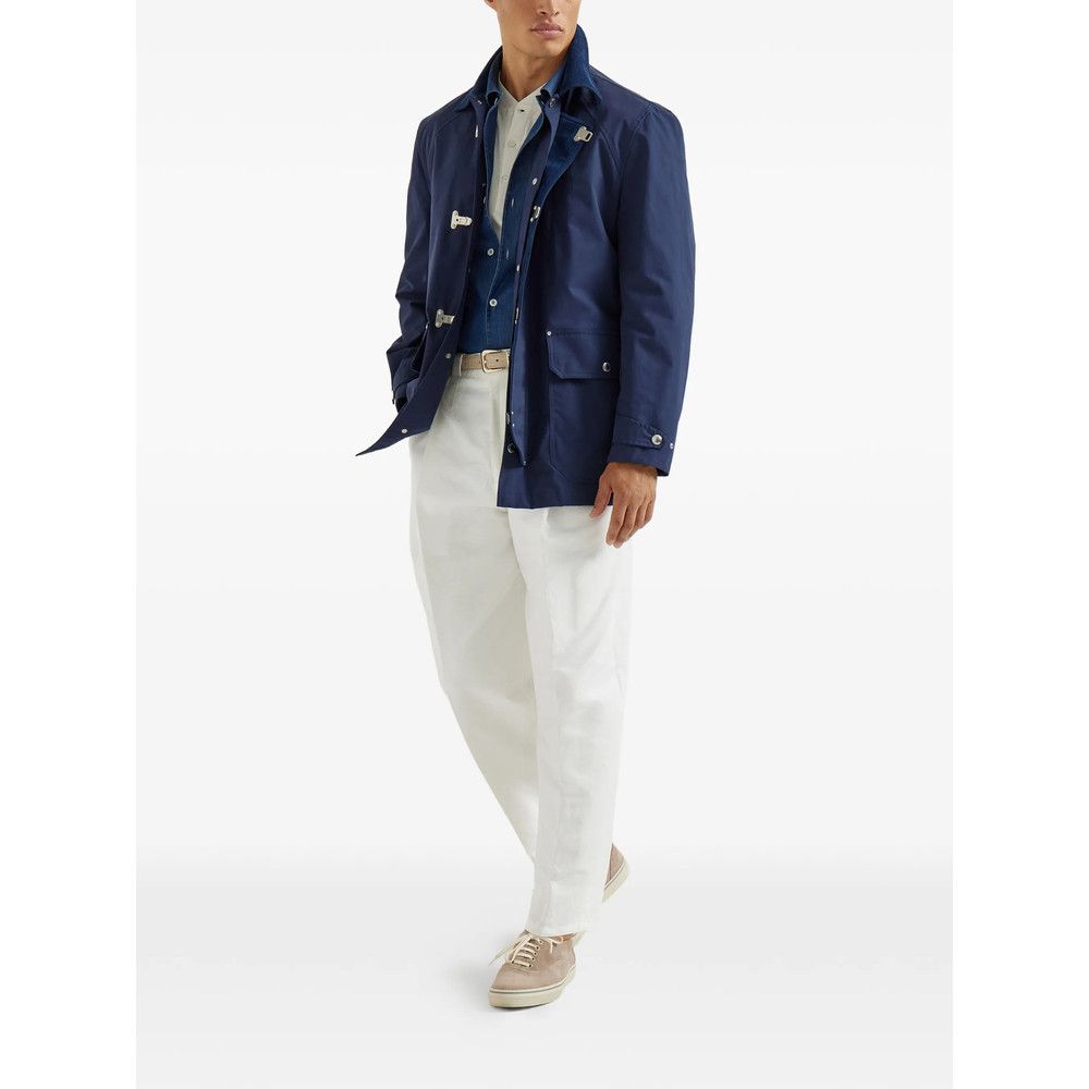 Brunello Cucinelli Brunello Cucinelli BLUE Shirts Size US XL / EU 56 / 4 - 2 Thumbnail