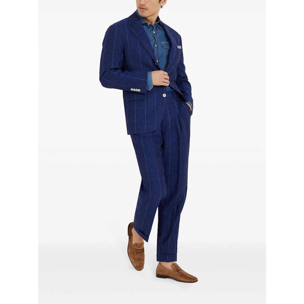 Brunello Cucinelli Brunello Cucinelli BLUE Shirts Size US XL / EU 56 / 4 - 2 Thumbnail