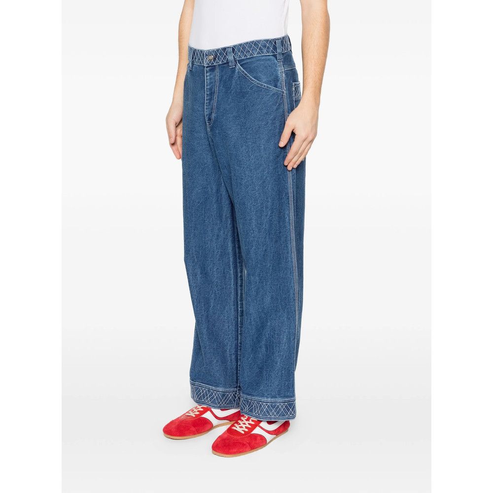 Bode Bode BLUE Denim - Regular & Straight-Leg Jeans Size US 33 - 5 Thumbnail