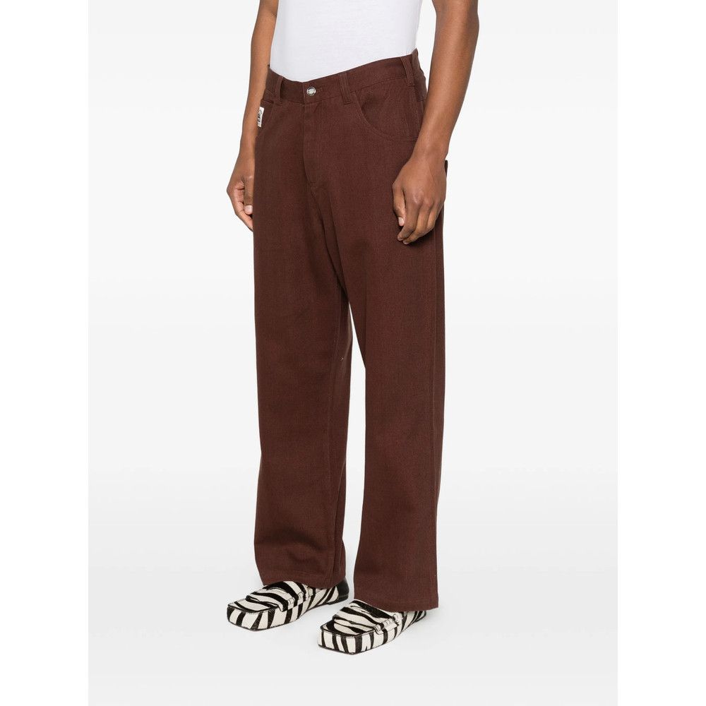 Bode Bode BROWN Trousers - Regular & Straight-Leg Trousers Size US 33 - 3 Thumbnail