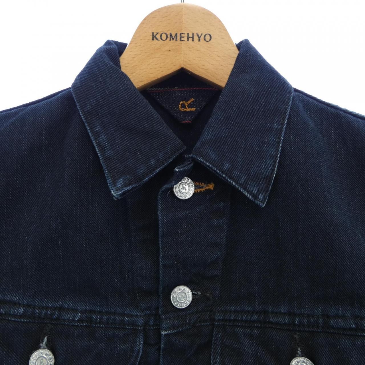 Other Other 45 RPM Denim Jacket Textile Outerwear DUTY FREE for USA Size ONE SIZE - 5 Thumbnail
