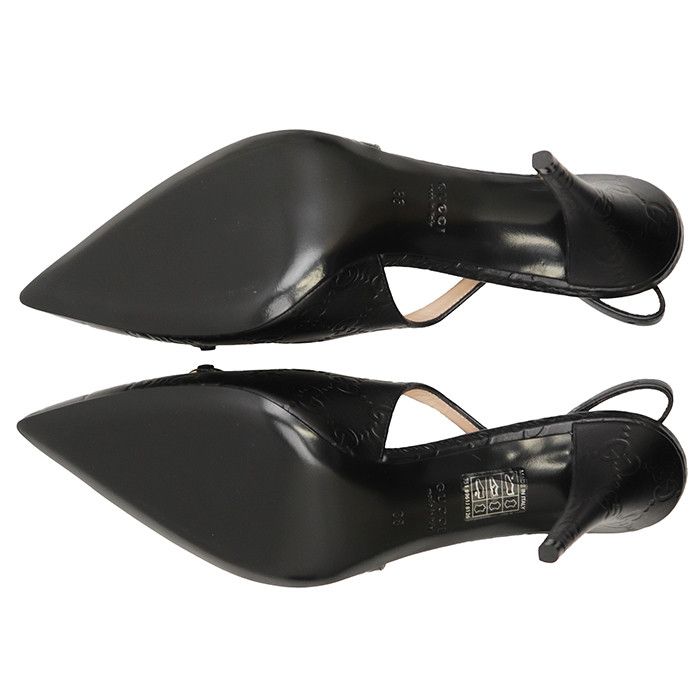Gucci Gucci Gucci GG Supreme Monogram Embossed Horsebit Leather Pumps Leather Shoes DUTY FREE for USA Size ONE SIZE - 9 Thumbnail