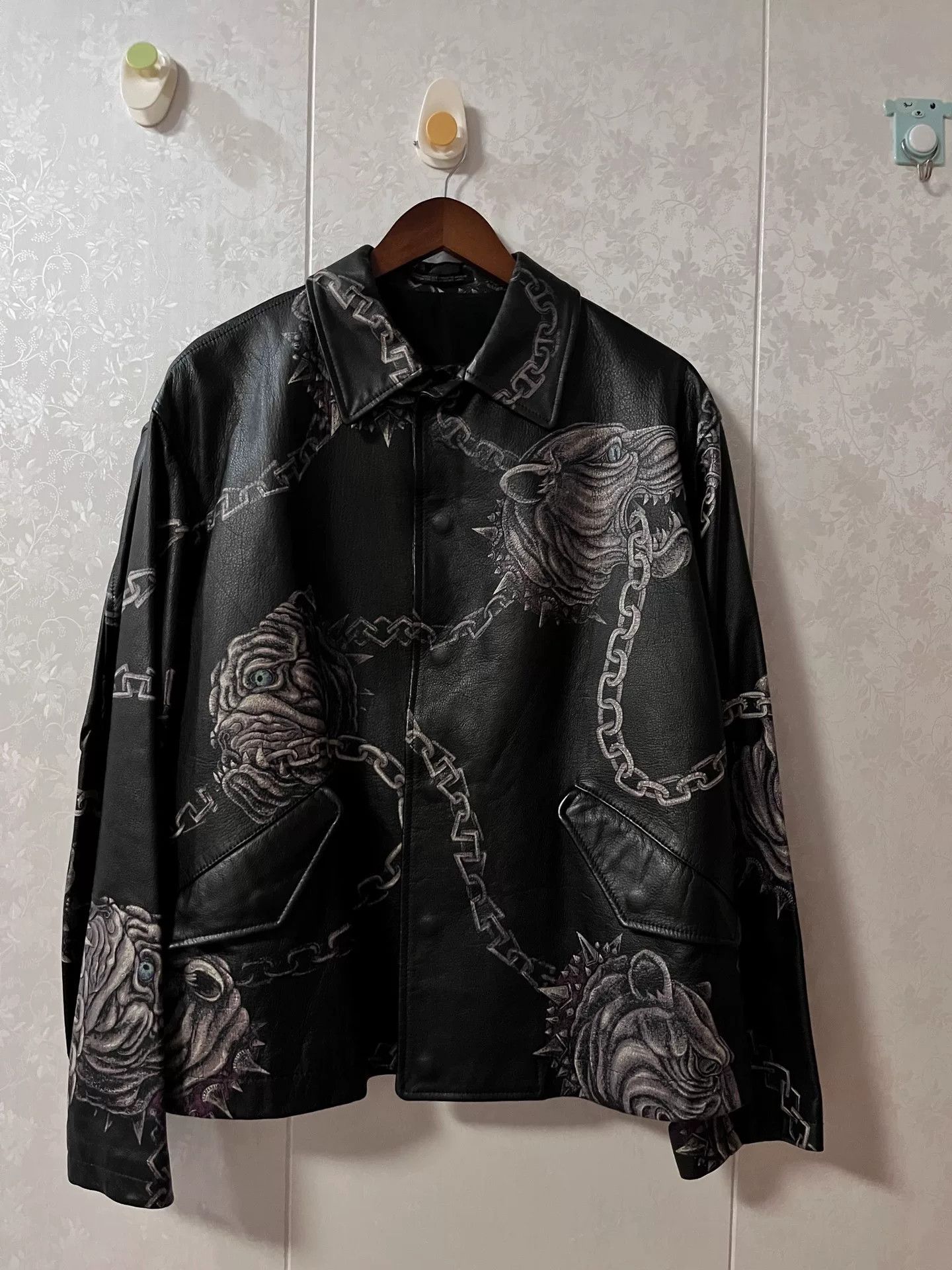 Yohji Yamamoto Yohji Yamamoto Velvet Coat with Graphic Design Size US M / EU 48-50 / 2 - 2 Thumbnail