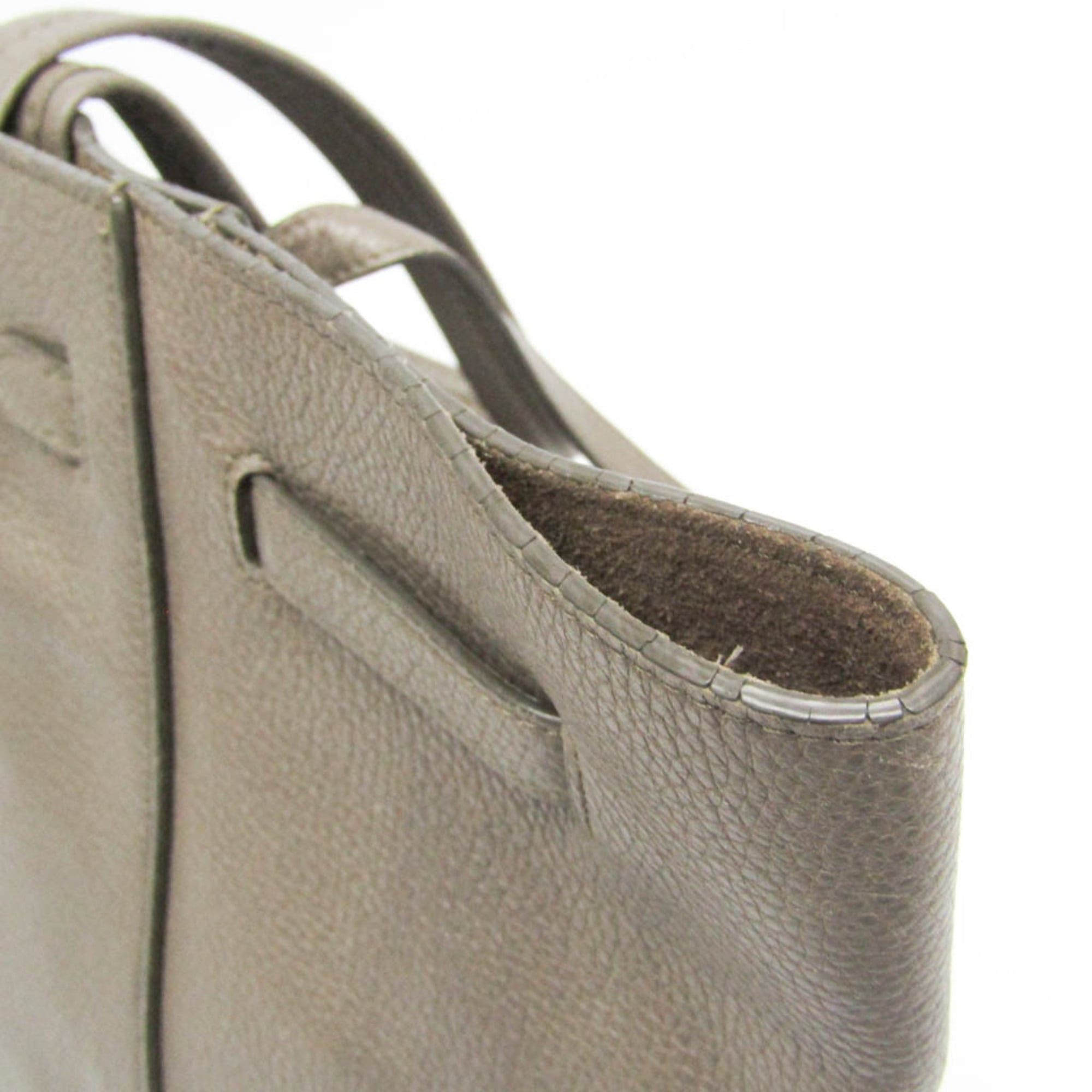 Celine Celine Cabas Phantom Small 189023 Women's Leather Tote Bag Gray Beige Size ONE SIZE - 10 Thumbnail