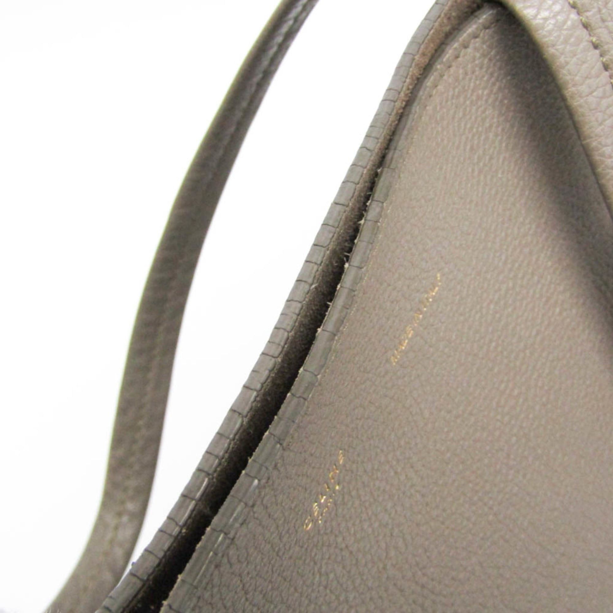 Celine Celine Cabas Phantom Small 189023 Women's Leather Tote Bag Gray Beige Size ONE SIZE - 9 Thumbnail