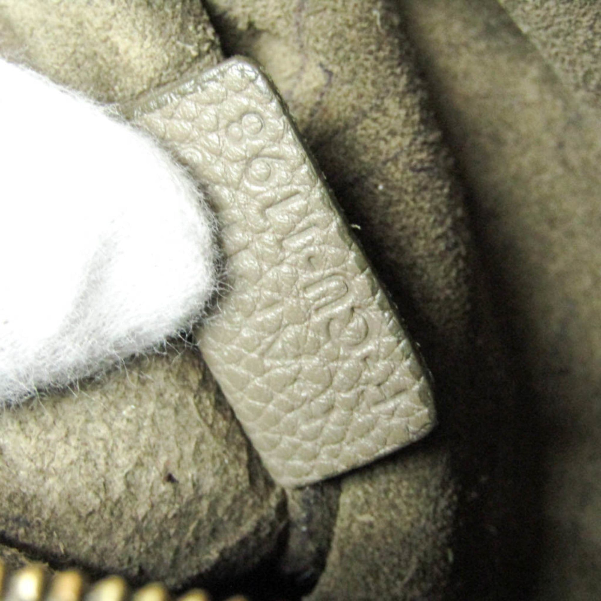 Celine Celine Cabas Phantom Small 189023 Women's Leather Tote Bag Gray Beige Size ONE SIZE - 17 Thumbnail